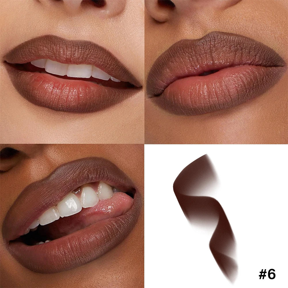 2In1 Matte Liner Lipstick Pen Gradient Lip Liner Red Brown Lipsticks Pencil Lasting Waterproof Lip Stick Sexy Women Lip Cosmetic Oasis Select