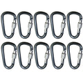1-10PC Carabiner Set Camping Survival EDC Daily Keychain Tourist Hooks Fishing Carbin Tactical Hook Outdoor Karabiners Clip Oasis Select 10 Pieces