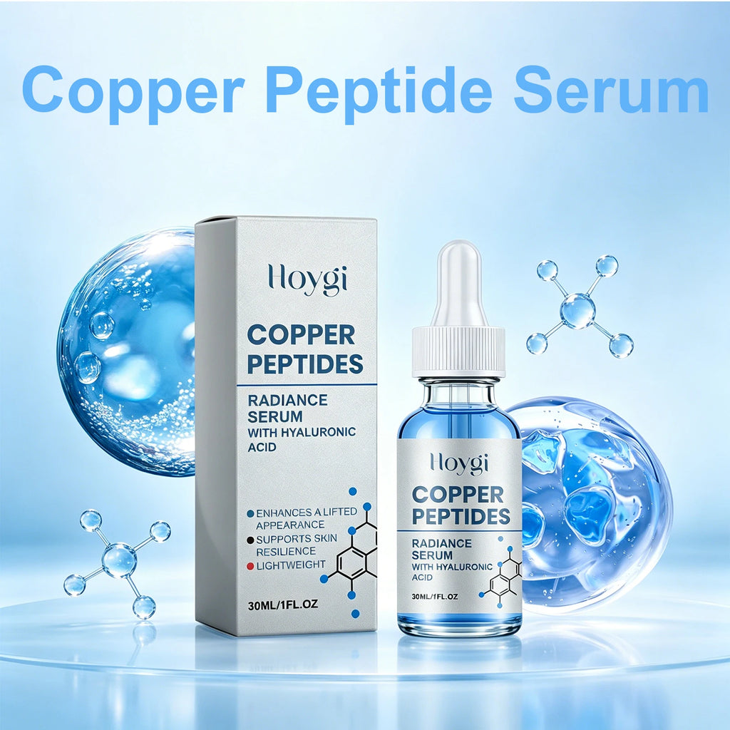 Copper Peptide Serum Firming Lifting Barrier Repair Hyaluronic Acid Reduce Wrinkles Pore Minimizer For Dry Skin Face Serum 30ml Oasis Select