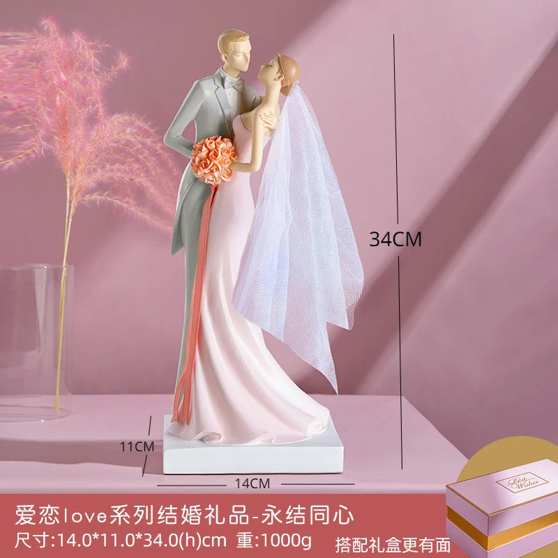 European-style Wedding Gifts, Room TV Cabinet Decorations, Practical for Newlyweds, Valentine's Day Wedding Room Ornaments Oasis Select A