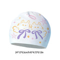 Printed Swimming Cap Women Waterproof Swim Cap Large Size Long Hair Ear Protection Swimming Caps Swimming Accessories Oasis Select A