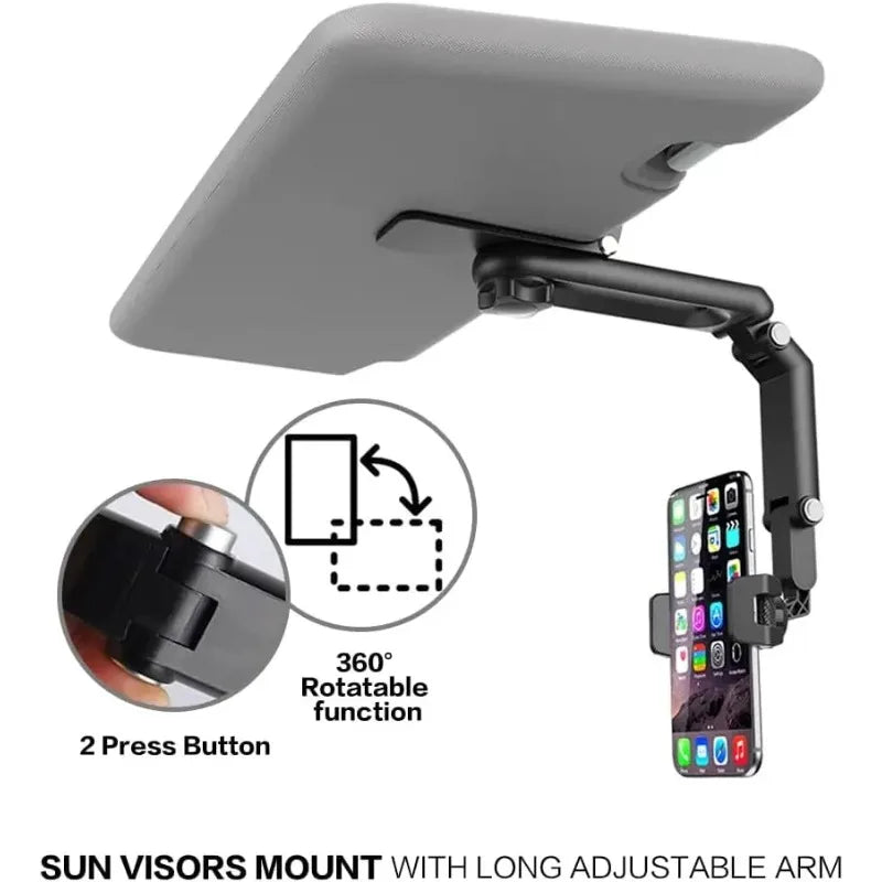1pcs Sun Visor Navigation Phone Holder Rotatable Portable Direct View Type Car Universal Navigation Holder Oasis Select