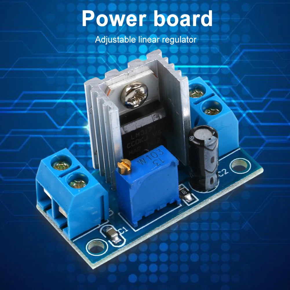LM317 Adjustable DC-DC Buck Voltage Regulator 4.5V–40V Voltage Regulator Module Oasis Select