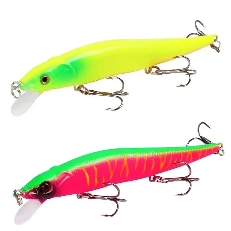1/2pcs Fishing Lure 11.5cm/14g Minnow Crankbait Wobblers 3D Eyes Perch Artificial Bait Pike Carp Bait Swim Bait Fishing Pesca Oasis Select Mix-2pcs 6
