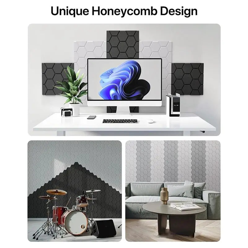 LIKE WISH Acoustic Panels Soundproof Wall Panels Self Adhesive Acoustic Panels Soundproof Panels 12 Pack Oasis Select