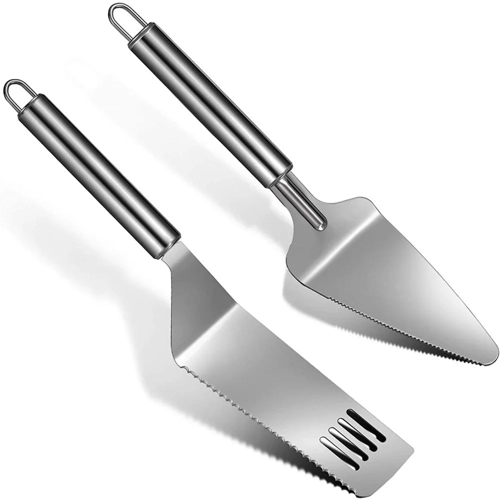 Stainless Steel Pie Server, Cake Cutter & Pizza Spatula Pie Server Spatula Oasis Select 2 Pcs
