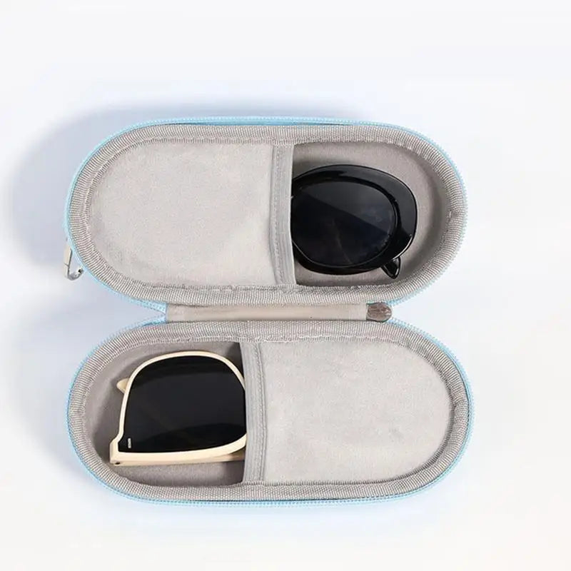 Hard Shell Double Glasses Case – Holds 2 Pairs | Unisex