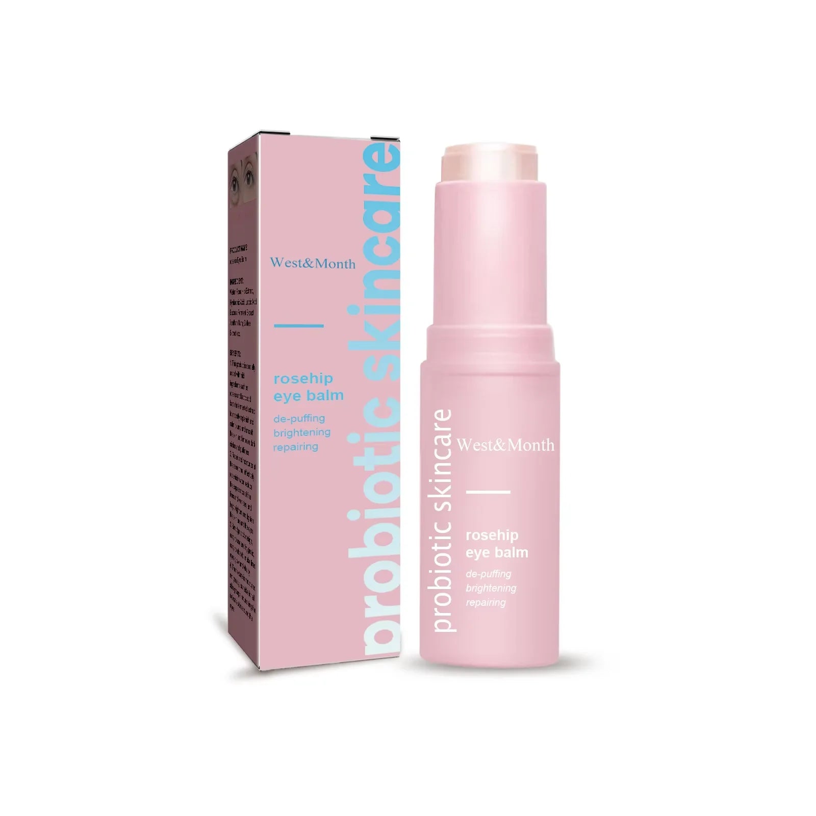 Rosehip Eye Cream Lifting Moisturizing Balm Stick Remove Dark Circles Eye Bags Puffiness Hyaluronic Acid Anti Wrinkle Eye Cream Oasis Select 3g boxed