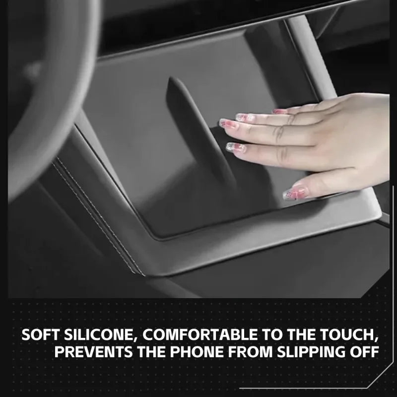 For Tesla Car Accessories Car Wireless Charging Pad for Tesla Model Y Juniper 2025 2026 Center Console Anti Slip Silicone Mat Oasis Select