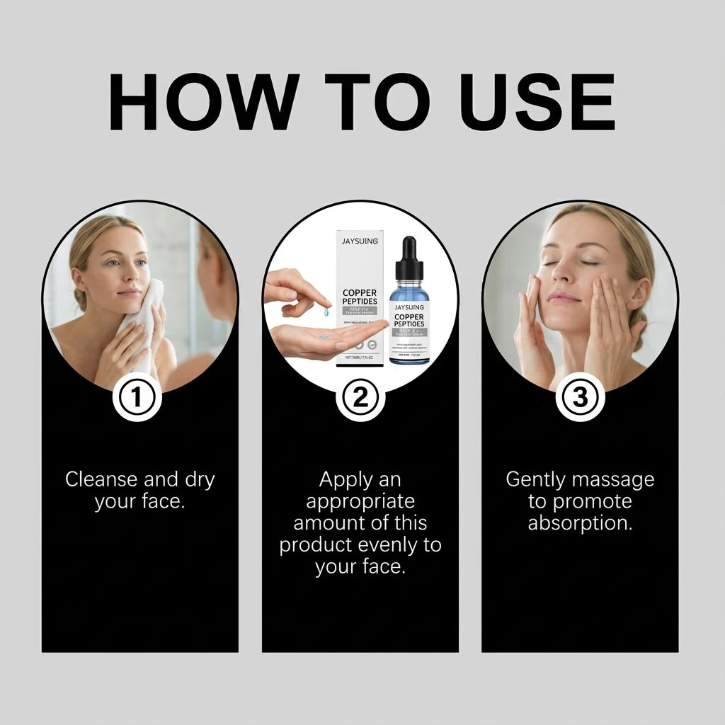 30ml CHK-Cu Peptide Essence Hydrating Facial Serum Tightening Reduce Fine Lines Hyaluronic Acid Repair Skin Barrier Smoothing Oasis Select