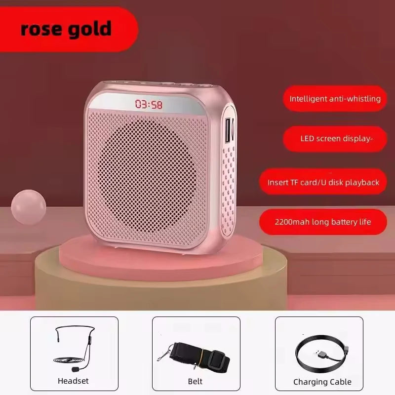 AyeBeau Wearable Voice Amplifier with Mic – 5W, 2200mAh