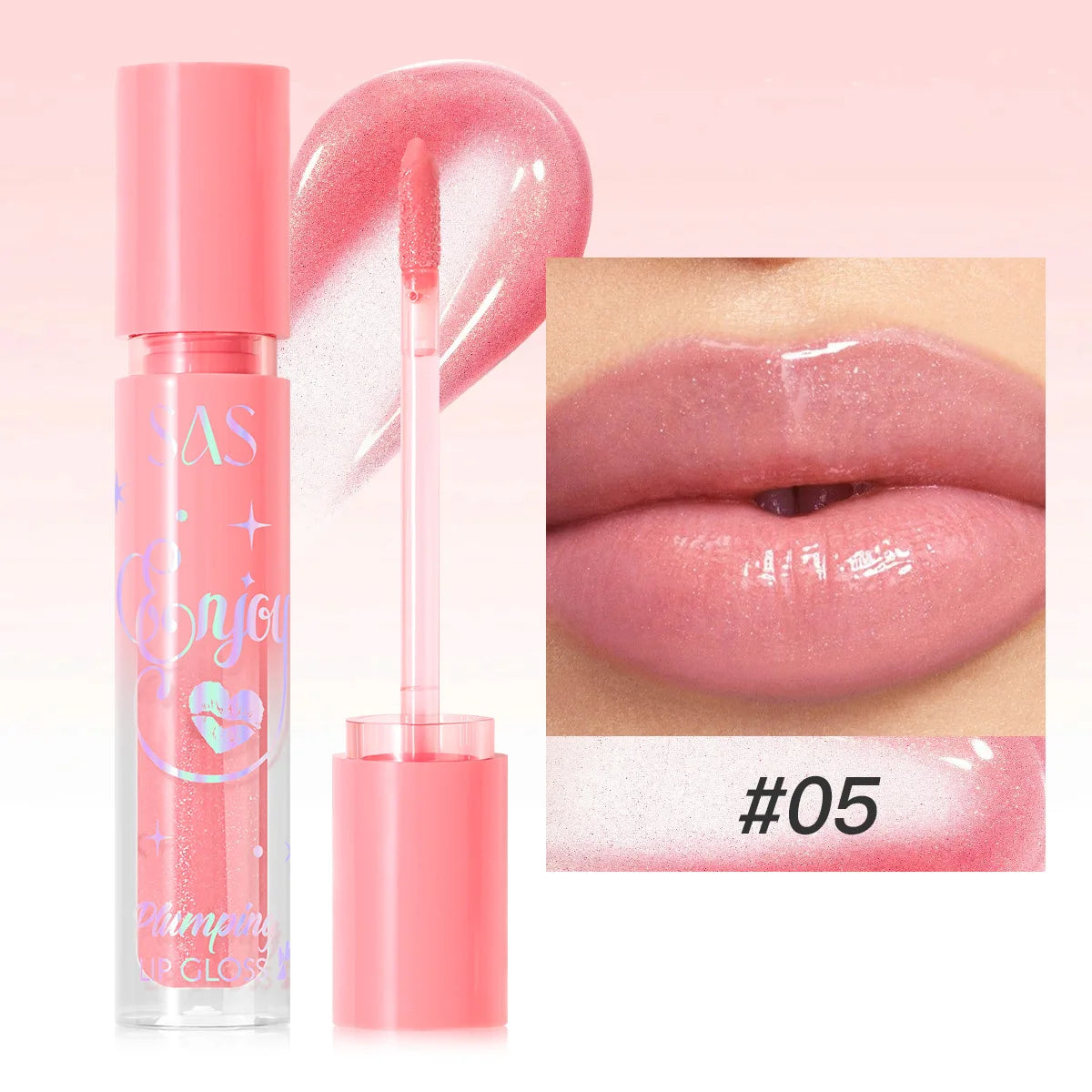 Pearlescent Plumping Lip Gloss – Glittery, Waterproof & Hydrating
