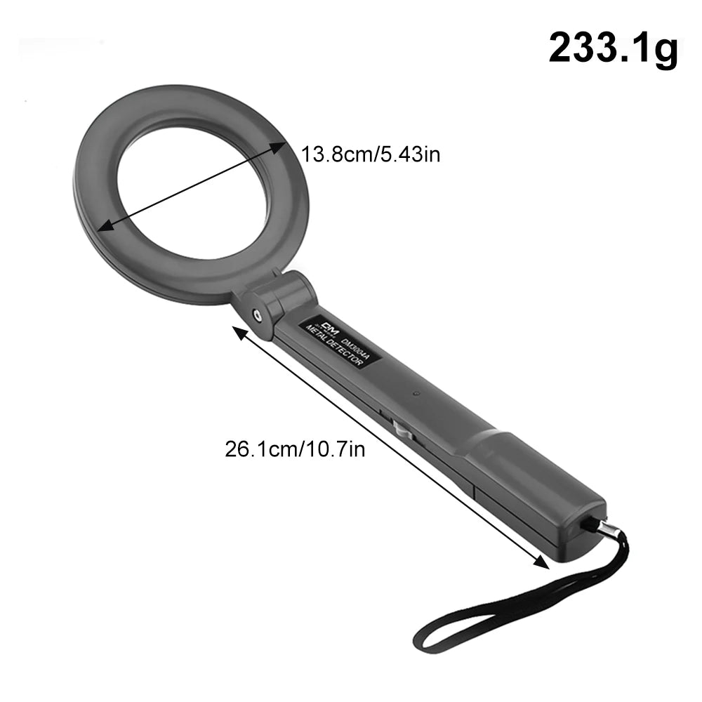 Portable Metal Detector Collapsible Handheld Metal Detector Waterproof High Precision Detection Beeping Alarm Oasis Select