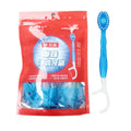 10-Pack Disposable Travel Toothbrush with Built-In Mint Toothpaste Disposable Toothbrush Oasis Select A