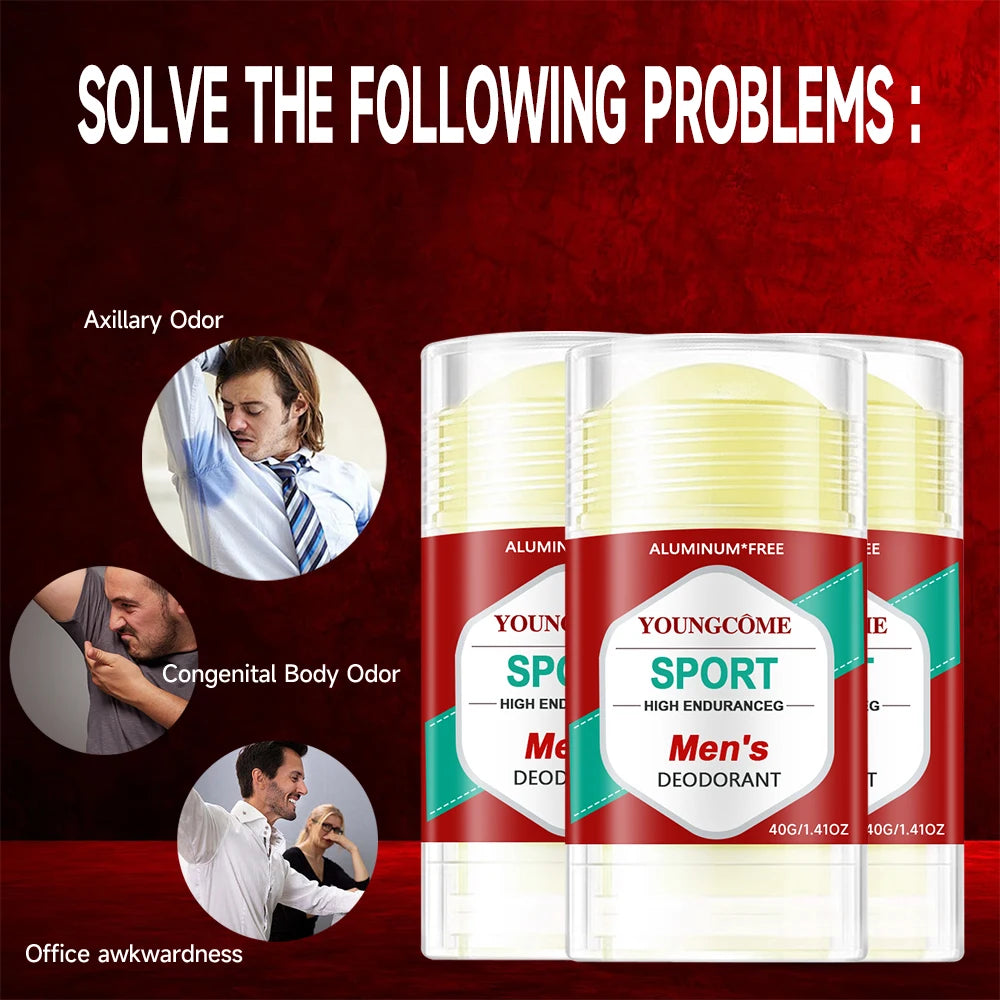 YOUNGCOME Honey Peach Deodorant Stick – Aluminum Free 1-3 Pack