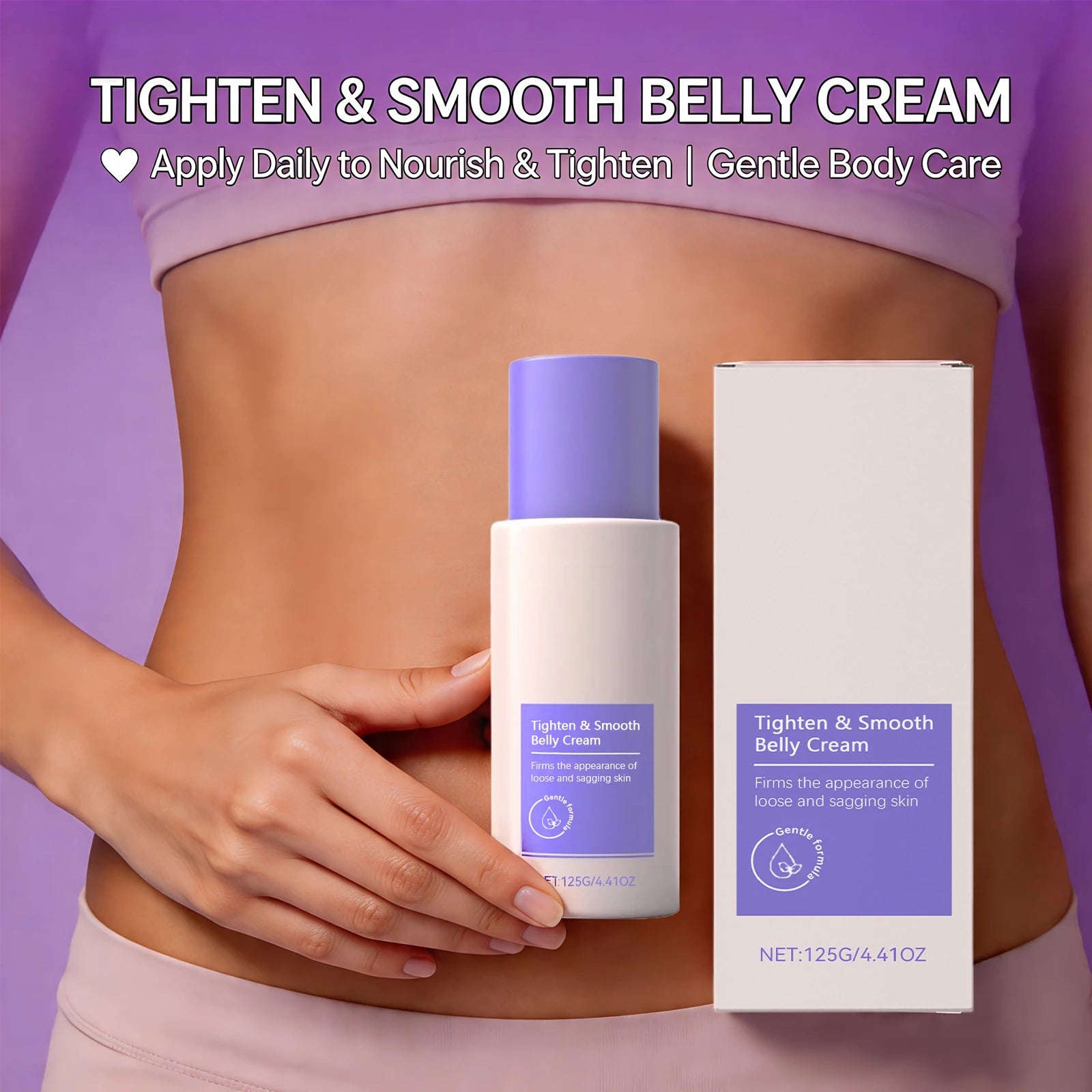 Firming Body Cream Tighten the Abdomen Improves Loose Sagging Skin Define Curves Tight Smooth Belly Cream 125g Oasis Select