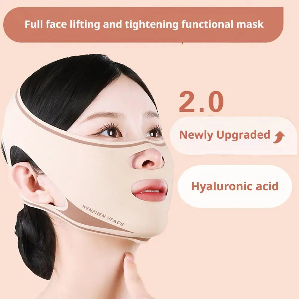 Upgrading Chin Strap for Sleeping, Double Chin Reducer, V Line Lifting Mask Face Slimming Strap, Breathable Jawline Exerciser Oasis Select