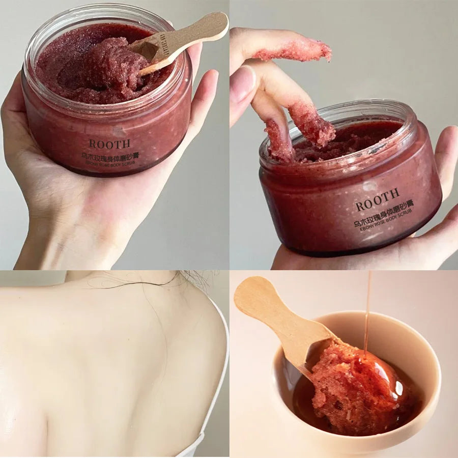 Rose Salt Body Scrub 250g – Collagen & Stem Cells Exfoliator