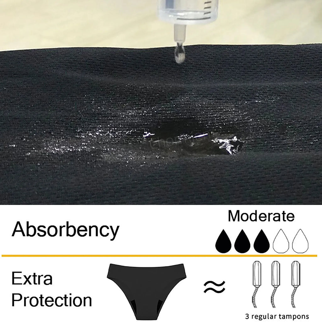Swimwear Menstrual Leakproof Bikini Bottom Absorbent Pants High Waist Swimming Trunks For Teenagers Women Sexy Simple bikinis Oasis Select