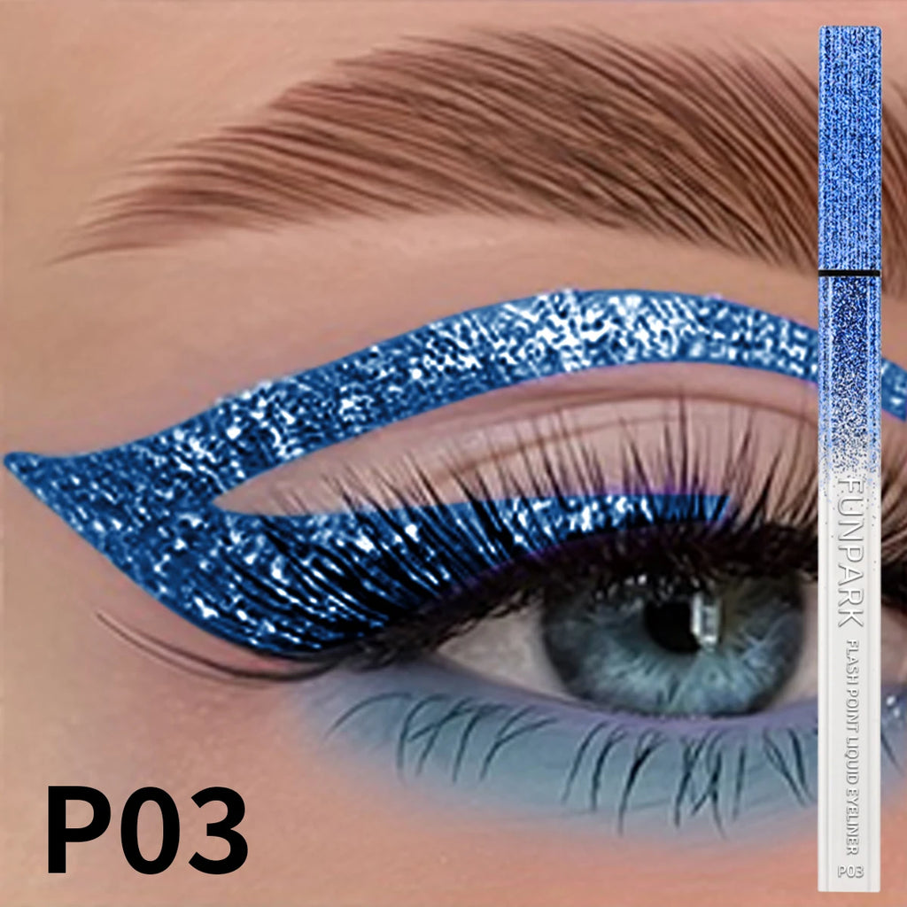 FUNPARK Glitter Liquid Eyeliner Pen – Waterproof & Long-Lasting