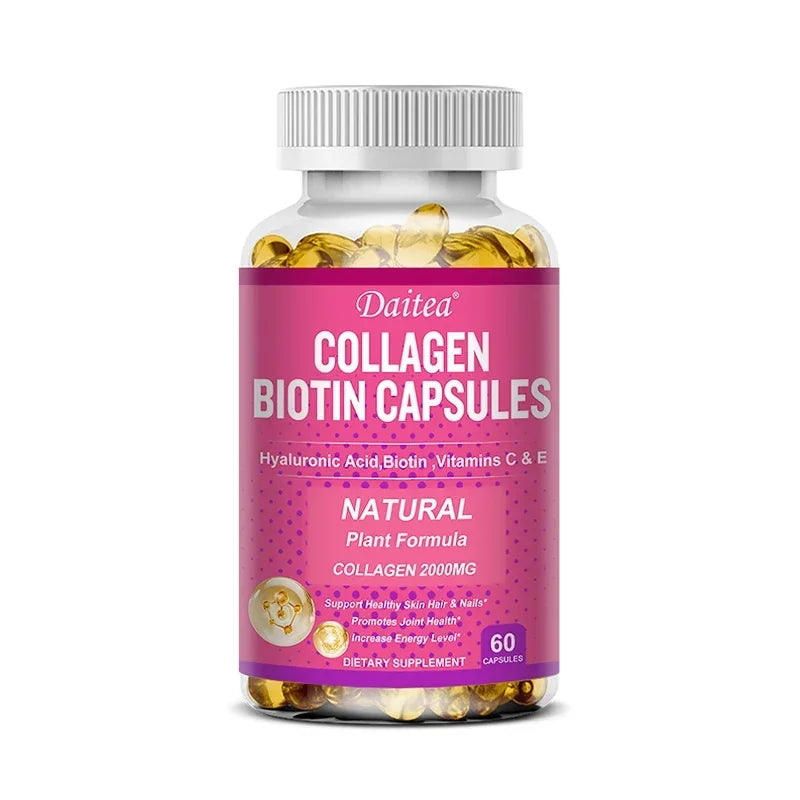 Collagen Biotin Supplement – Hair, Skin, Nails & Energy Boost