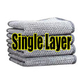 Steel Wire Cleaning Cloths SingleDouble Layer Metal Silver Wire Dishwashing Towels Kitchen Pot Pan Dish Non Stick Oil Rags Cloth Oasis Select Single Layer 20pcs