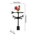 Weather Vanes Roof Mount Decorative Iron Rooster Yard Decoration Roof Mount Wind Vanes for Outdoor Backyard Patio Lawn Farm Oasis Select B