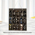 1pc Foldable glasses hanging bag, sunglasses storage rack, wall mounted sunglasses storage bag, glasses display rack Oasis Select DARK GRAY