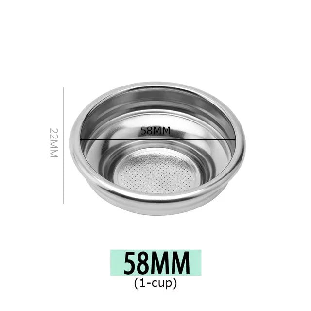Espresso Filter Basket 51mm 58mm – 1/2/4 Cup Replacement Espresso Filter Basket Oasis Select 1 Cup 58mm