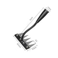 5/6/7/8 Teeth Carbon Steel Garden Hand Rake Agricultural Nail Harrow Detachable Multifunctional Farm Manganese Steel Metal Rake Oasis Select Five-tooth