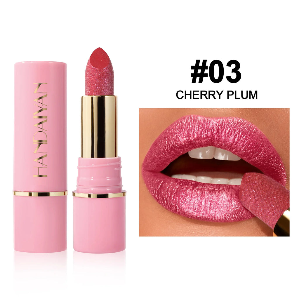 Handaiyan Glitter Diamond Lipstick – 8 Shades, Waterproof