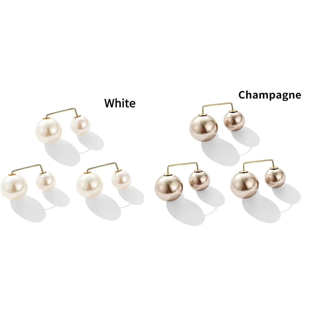 3/12PCS Pearl Non-Slip Safety Pins Dress Brooch Decoration Dress Waist Fastening Pins Collar Adjustment Scarf Fashion Versatile Oasis Select 6pcs mix