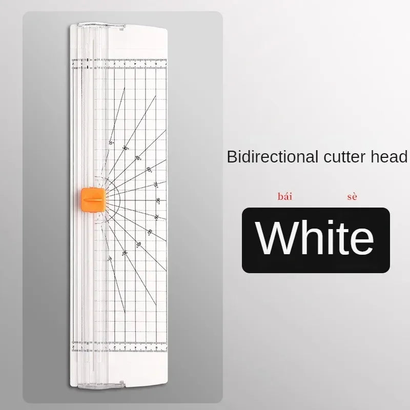 A4/A5 Mini Paper Cutter with Pull-out Ruler for DIY Office Home Stationery Photo Trimmer Scrapbooking Light Cutting Mat Machine Oasis Select White
