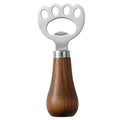 Stainless Steel Creative Beer Bottle Opener Household Wooden Handle Rose Wood Vertical Cute Bottle Opener Screwdriver Oasis Select silver