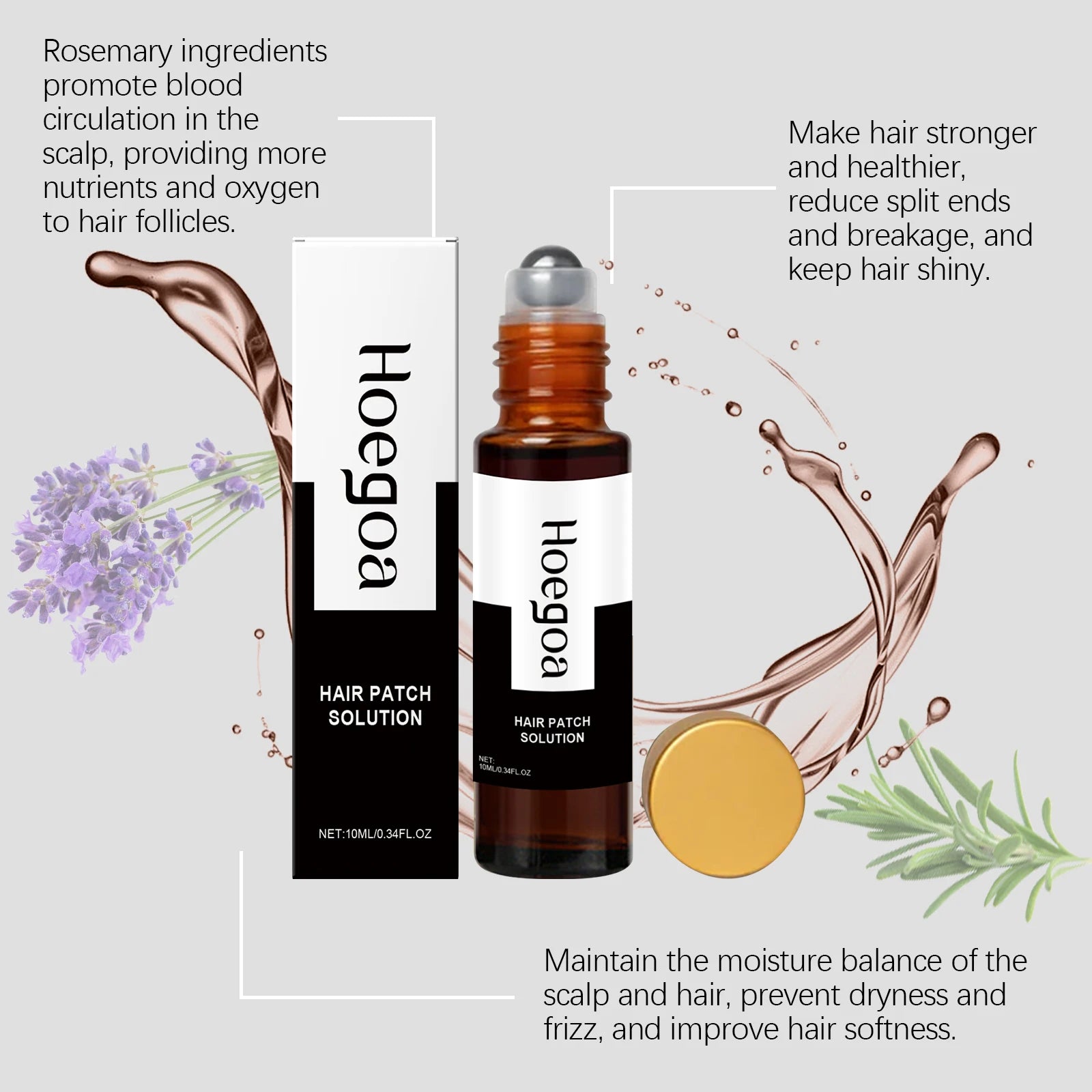 HOEGOA Roller Ball Hair Serum – Nourish, Smooth & Shine