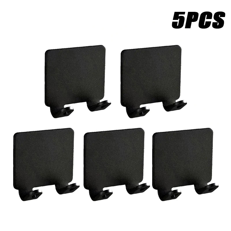 1-15PCS No-Punch Razor Holder Adhesive Razor Storage Hook Bathroom Razor Waterproof Wall Hook Bathroom Shelf Razor Holder Oasis Select Black 5PCS