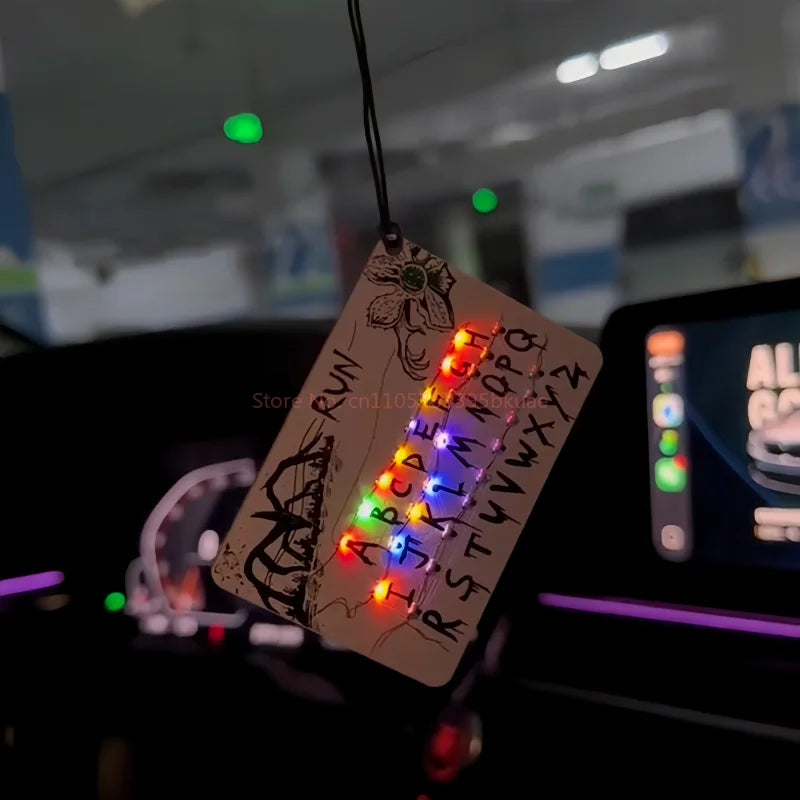 Bestseller UpsideDown LED Car Ornament Glowing Warning Keychain Inverted LED Automotive Decoration Oasis Select