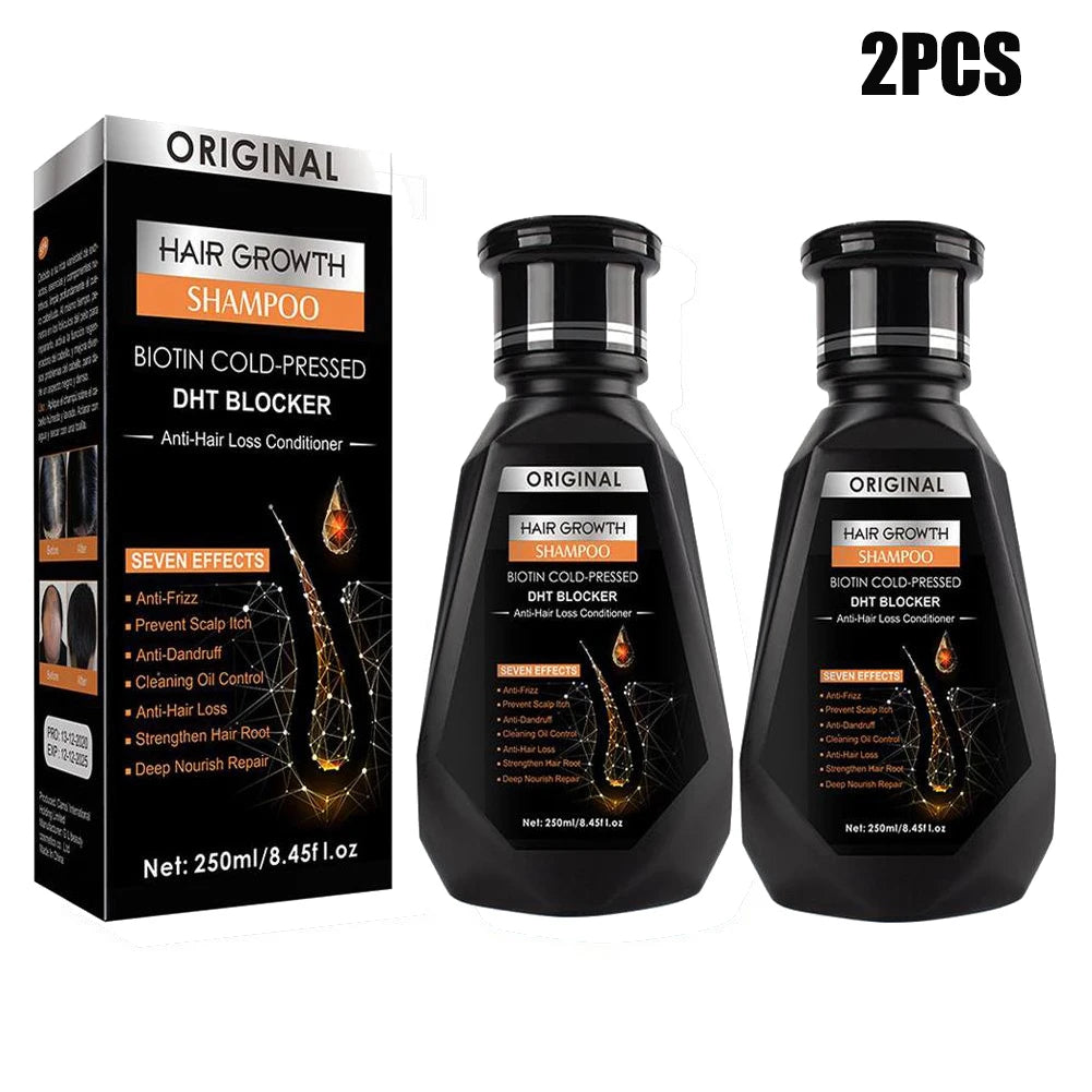 Biotin & Ginger Shampoo 250ml – Hair Growth & Thickening Hair Growth Shampoo Oasis Select 250ML X2