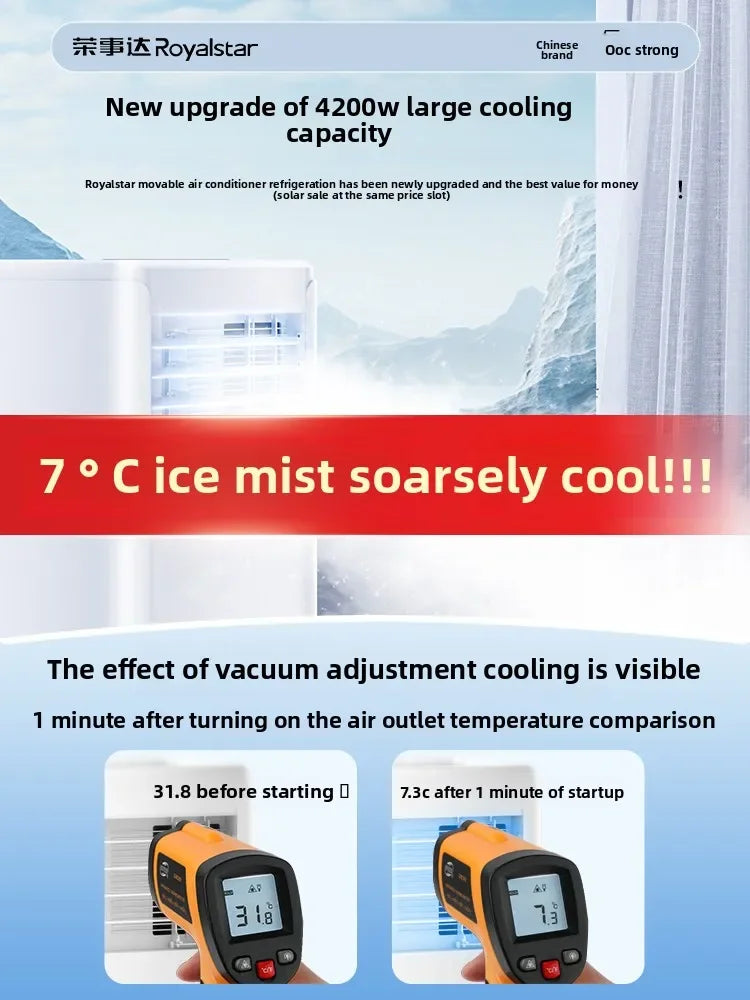 Portable Air Conditioner 4200W Cooling & Heating | No Install