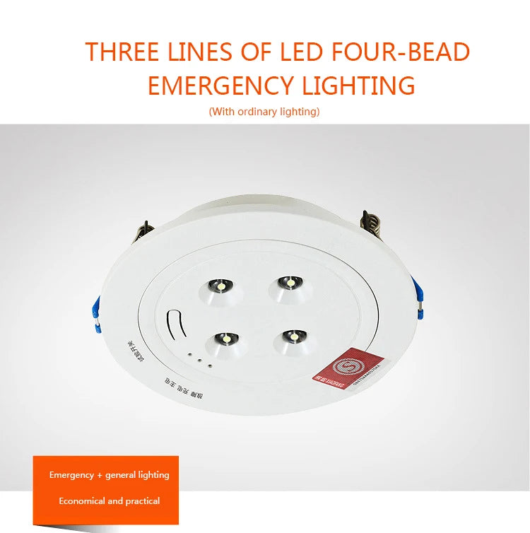 5W Recessed LED Emergency Downlight | 90-Min Backup IP30