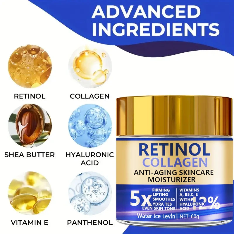 Retinol & Collagen Face Cream 60g | Firming Moisturizer Face Moisturizer Cream Oasis Select