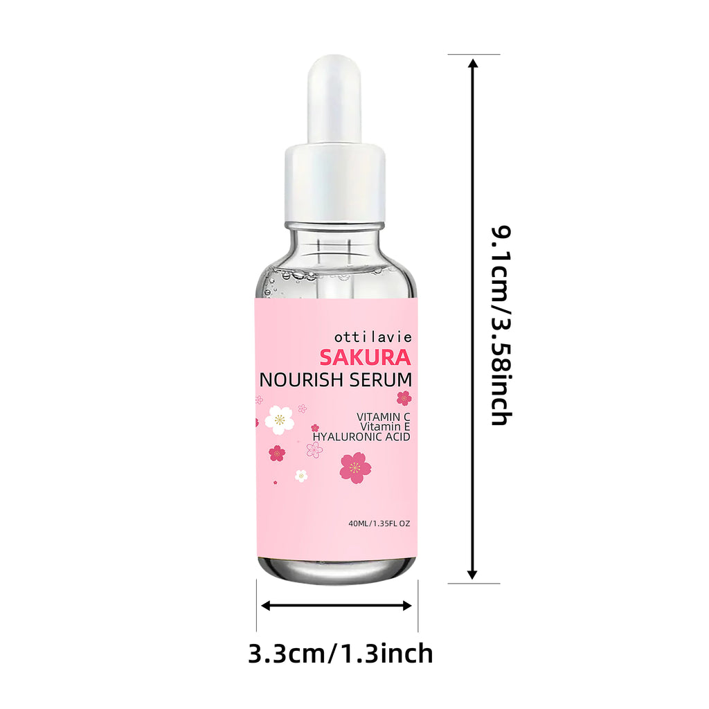 Ottilavie Sakura Serum 2PCS – Niacinamide & Hyaluronic Acid Brightening Face Serum Oasis Select