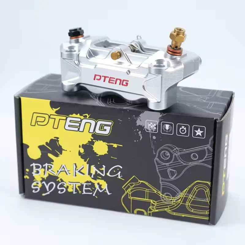 PTENG large radiation caliper modification universal four piston PTU9 brake caliper Oasis Select Silver