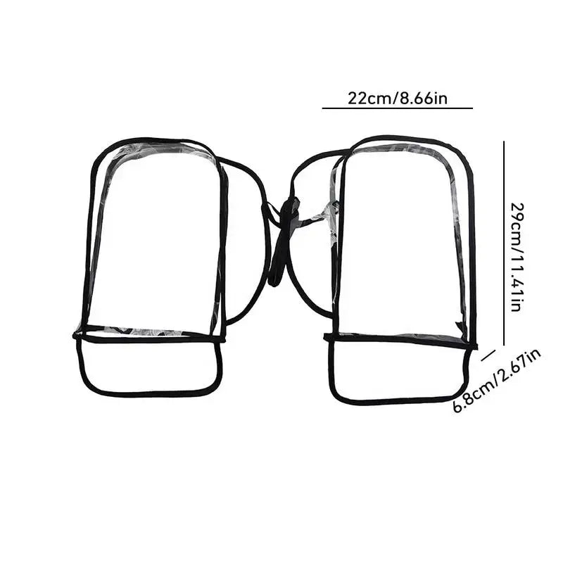 Handlebar Mittens Bicycle Gloves Water Resistant Tear Resistant Windproof Transparent Bicycle Handlebar Cover For Bikepacking Oasis Select