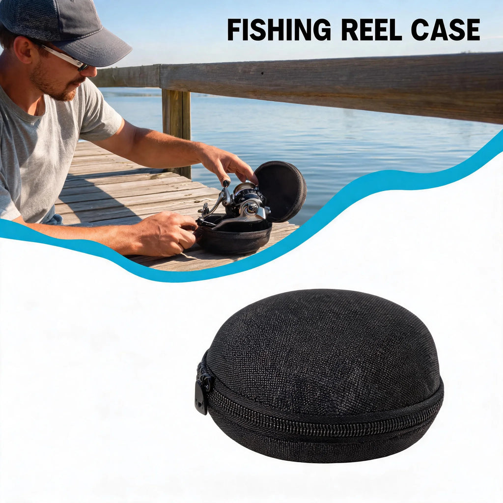 Fishing Reel Bag Durable Portable EVA Protective Case Cover For Drum Spinning Raft Reels Fishing Pouch Bag Fishing Accessories Oasis Select