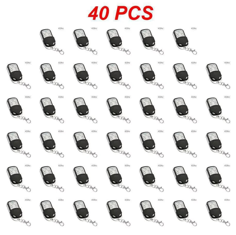 Remote Control 433MHz Car Key Garage Door Gate Opener Remote Control Duplicator Clone Cloning Code 4-Button Transmitter Oasis Select 40PCS ABCD