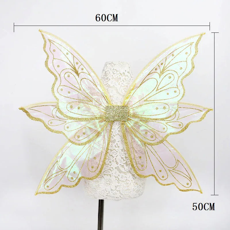 Princess Fairy Wing Cartoon Butterfly Elf Angel Wings Costume Party Dresses Decorations For Kids Performance Props Oasis Select