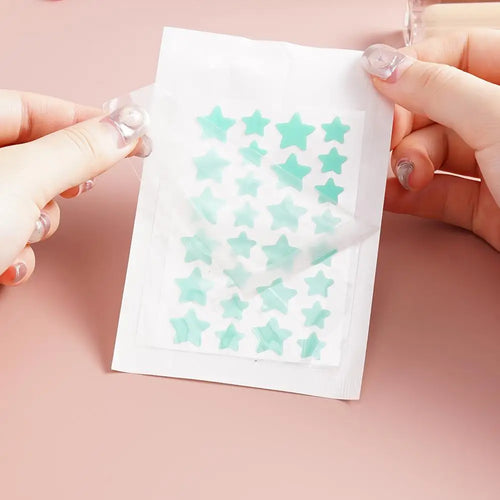 28Pcs Colorful Cute Star Shaped Acne Sticker Invisible Acne Cover Pimple Patch Skin Care Oasis Select