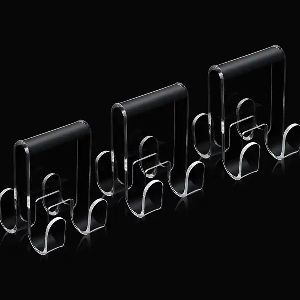 Over Glass Door Hook for Bathroom Glass Door Hooks Towel Hanger Transparent Storage Tool for Washcloth Robe Clothes and Towel Oasis Select
