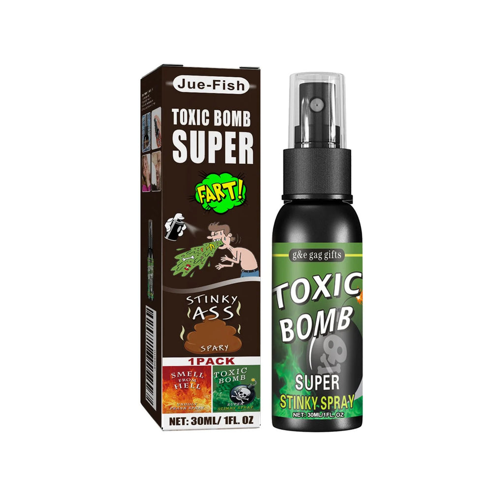 Jue Fish Fart Spray for April Fools' Day Gag Gifts Stinky Effect Funny Tricks Portable Bottle Non Toxic Smells Prank Spray 30ml Oasis Select Green